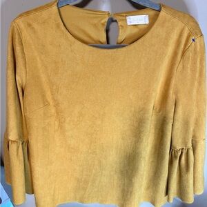 Altar'd State Mustard Blouse